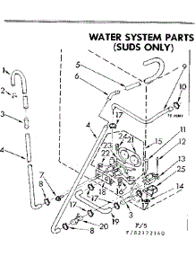 Water System Parts Suds Only parts for Kenmore Washer 110.83172140 (11083172140, 110 83172140) from AppliancePartsPros.com