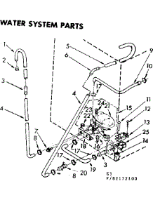 Water System Parts parts for Kenmore Washer 110.83172200 (11083172200, 110 83172200) from AppliancePartsPros.com
