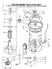 Tub And Basket Parts Suds Only parts for Kenmore Washer 110.83172230 (11083172230, 110 83172230) from AppliancePartsPros.com