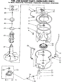 Tub And Basket Parts Non-Suds Only parts for Kenmore Washer 110.83183130 (11083183130, 110 83183130) from AppliancePartsPros.com