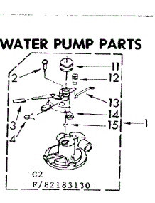 Water Pump Parts parts for Kenmore Washer 110.83183130 (11083183130, 110 83183130) from AppliancePartsPros.com