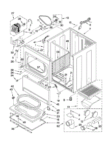 Cabinet Parts parts for Kenmore Dryer 110.78002010 (11078002010, 110 78002010) from AppliancePartsPros.com