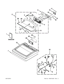 Top And Console Parts parts for Kenmore Dryer 110.78002012 (11078002012, 110 78002012) from AppliancePartsPros.com
