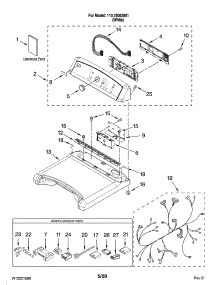 Top And Console Parts parts for Kenmore Dryer 110.78062801 (11078062801, 110 78062801) from AppliancePartsPros.com