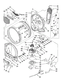 Bulkhead Parts parts for Kenmore Dryer 110.78072801 (11078072801, 110 78072801) from AppliancePartsPros.com