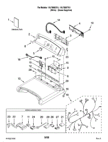 Top And Console Parts parts for Kenmore Dryer 110.78082701 (11078082701, 110 78082701) from AppliancePartsPros.com