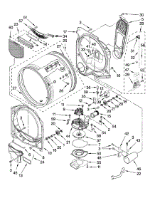 Bulkhead Parts parts for Kenmore Dryer 110.78092701 (11078092701, 110 78092701) from AppliancePartsPros.com