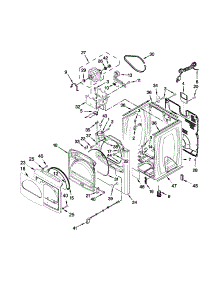 Cabinet Parts parts for Kenmore Dryer 110.78102310 (11078102310, 110 78102310) from AppliancePartsPros.com