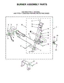 Burner Assembly Parts parts for Kenmore Dryer 110.78133414 (11078133414, 110 78133414) from AppliancePartsPros.com