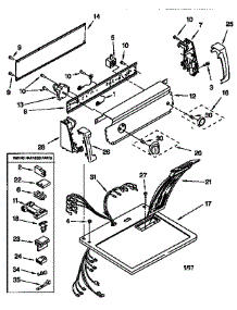 Top And Console parts for Kenmore Dryer 110.78202790 (11078202790, 110 78202790) from AppliancePartsPros.com