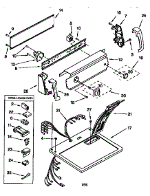 Top And Console parts for Kenmore Dryer 110.78202794 (11078202794, 110 78202794) from AppliancePartsPros.com