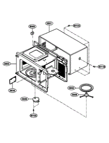 Oven Cavity Parts parts for Kenmore Microwave 721.64002300 (72164002300, 721 64002300) from AppliancePartsPros.com