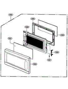 Door Parts parts for Kenmore Microwave 721.64002300 (72164002300, 721 64002300) from AppliancePartsPros.com
