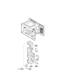Latch Board Parts parts for Kenmore Microwave 721.64002301 (72164002301, 721 64002301) from AppliancePartsPros.com