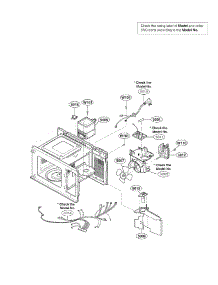 Interior Parats parts for Kenmore Microwave 721.64002301 (72164002301, 721 64002301) from AppliancePartsPros.com