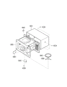 Oven Cavity Parts parts for Kenmore Microwave 721.64002301 (72164002301, 721 64002301) from AppliancePartsPros.com