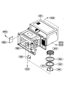 Oven Cavity Parts parts for Kenmore Microwave 721.64282300 (72164282300, 721 64282300) from AppliancePartsPros.com