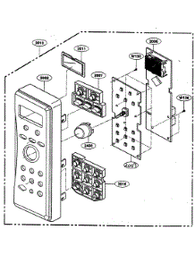 Controller Parts parts for Kenmore Microwave 721.64283300 (72164283300, 721 64283300) from AppliancePartsPros.com