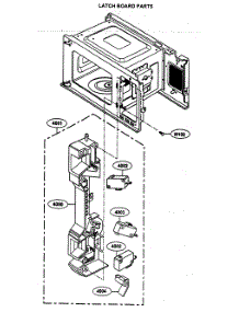 Latch Board Parts parts for Kenmore Microwave 721.64283300 (72164283300, 721 64283300) from AppliancePartsPros.com