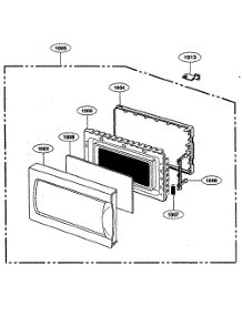 Door Parts parts for Kenmore Microwave 721.64289300 (72164289300, 721 64289300) from AppliancePartsPros.com