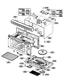 Oven Cavity parts for Kenmore Microwave 721.64664300 (72164664300, 721 64664300) from AppliancePartsPros.com
