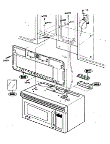 Installation Parts parts for Kenmore Microwave 721.64682300 (72164682300, 721 64682300) from AppliancePartsPros.com