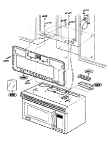 Installation Parts parts for Kenmore Microwave 721.64683300 (72164683300, 721 64683300) from AppliancePartsPros.com