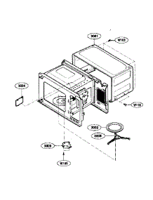 Oven Cavity Parts parts for Kenmore Microwave 721.65002401 (72165002401, 721 65002401) from AppliancePartsPros.com