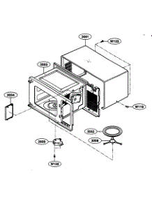 Oven Cavity Parts parts for Kenmore Microwave 721.65052400 (72165052400, 721 65052400) from AppliancePartsPros.com