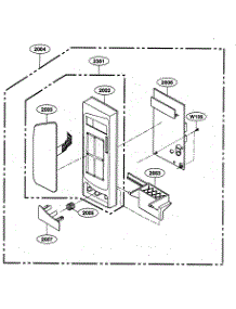 Control Panel Parts parts for Kenmore Microwave 721.65052401 (72165052401, 721 65052401) from AppliancePartsPros.com