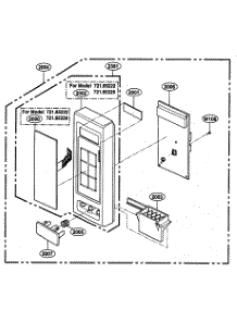 Controller Parts parts for Kenmore Microwave 721.65222400 (72165222400, 721 65222400) from AppliancePartsPros.com