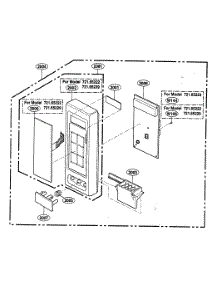 Controller parts for Kenmore Microwave 721.65223401 (72165223401, 721 65223401) from AppliancePartsPros.com