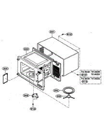 Oven Cavity Parts parts for Kenmore Microwave 721.65229400 (72165229400, 721 65229400) from AppliancePartsPros.com