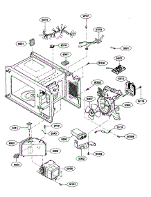 Interior Parts parts for Kenmore Microwave 721.66022500 (72166022500, 721 66022500) from AppliancePartsPros.com