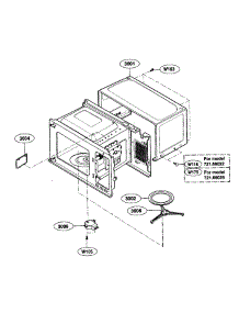 Oven Cavity Parts parts for Kenmore Microwave 721.66029500 (72166029500, 721 66029500) from AppliancePartsPros.com