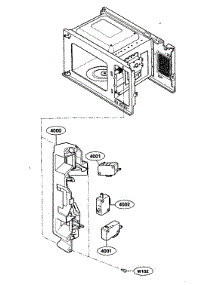 Latch Board Parts parts for Kenmore Microwave 721.66029500 (72166029500, 721 66029500) from AppliancePartsPros.com