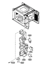 Latch Board parts for Kenmore Microwave 721.66109500 (72166109500, 721 66109500) from AppliancePartsPros.com