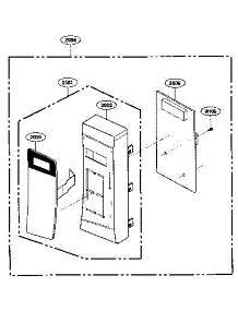 Control Panel Parts parts for Kenmore Microwave 721.66222500 (72166222500, 721 66222500) from AppliancePartsPros.com