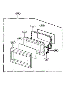 Door Parts parts for Kenmore Microwave 721.66222500 (72166222500, 721 66222500) from AppliancePartsPros.com