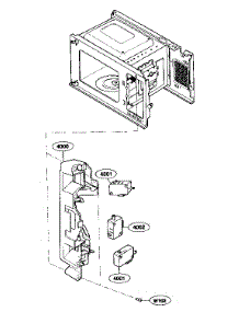 Latch Board Parts parts for Kenmore Microwave 721.66222500 (72166222500, 721 66222500) from AppliancePartsPros.com