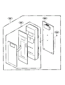 Control Panel Parts parts for Kenmore Microwave 721.66223500 (72166223500, 721 66223500) from AppliancePartsPros.com
