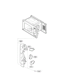 Latch Board Parts parts for Kenmore Microwave 721.66227011 (72166227011, 721 66227011) from AppliancePartsPros.com