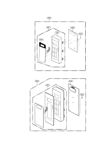 Control Panel Parts parts for Kenmore Microwave 721.66227700 (72166227700, 721 66227700) from AppliancePartsPros.com