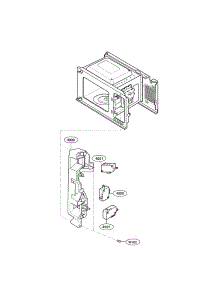 Latchboard Parts parts for Kenmore Microwave 721.66227700 (72166227700, 721 66227700) from AppliancePartsPros.com
