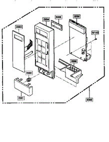 Control Panel parts for Kenmore Microwave 721.66291690 (72166291690, 721 66291690) from AppliancePartsPros.com