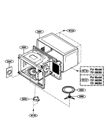 Oven Cavity Parts parts for Kenmore Microwave 721.66299500 (72166299500, 721 66299500) from AppliancePartsPros.com