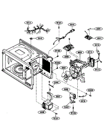 Interior Parts parts for Kenmore Microwave 721.66299500 (72166299500, 721 66299500) from AppliancePartsPros.com
