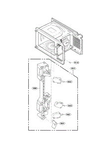 Latch Board Parts parts for Kenmore Microwave 721.66339011 (72166339011, 721 66339011) from AppliancePartsPros.com