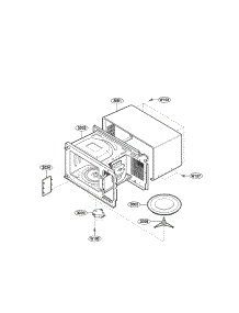 Cavity Parts parts for Kenmore Microwave 721.66339800 (72166339800, 721 66339800) from AppliancePartsPros.com