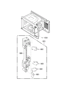 Latchboard Parts parts for Kenmore Microwave 721.66339800 (72166339800, 721 66339800) from AppliancePartsPros.com